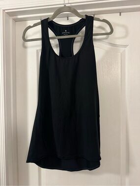 Athleta Black Scoop Neck Racerback Tank